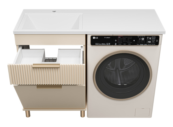 Тумба с раковиной под стиральную машину Brevita Enfida УТ000024651